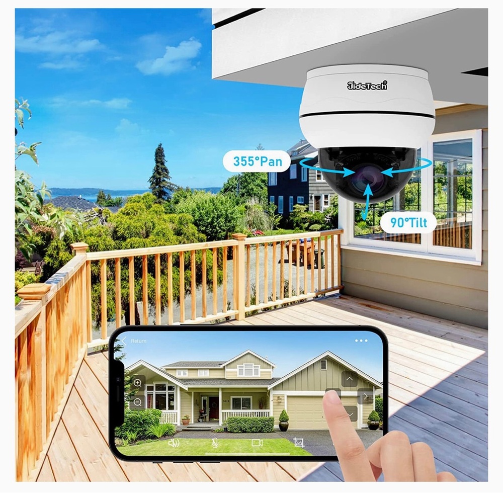 JideTech 4K POE PTZ 8MP Camera Outdoor - Picture 3 of 7